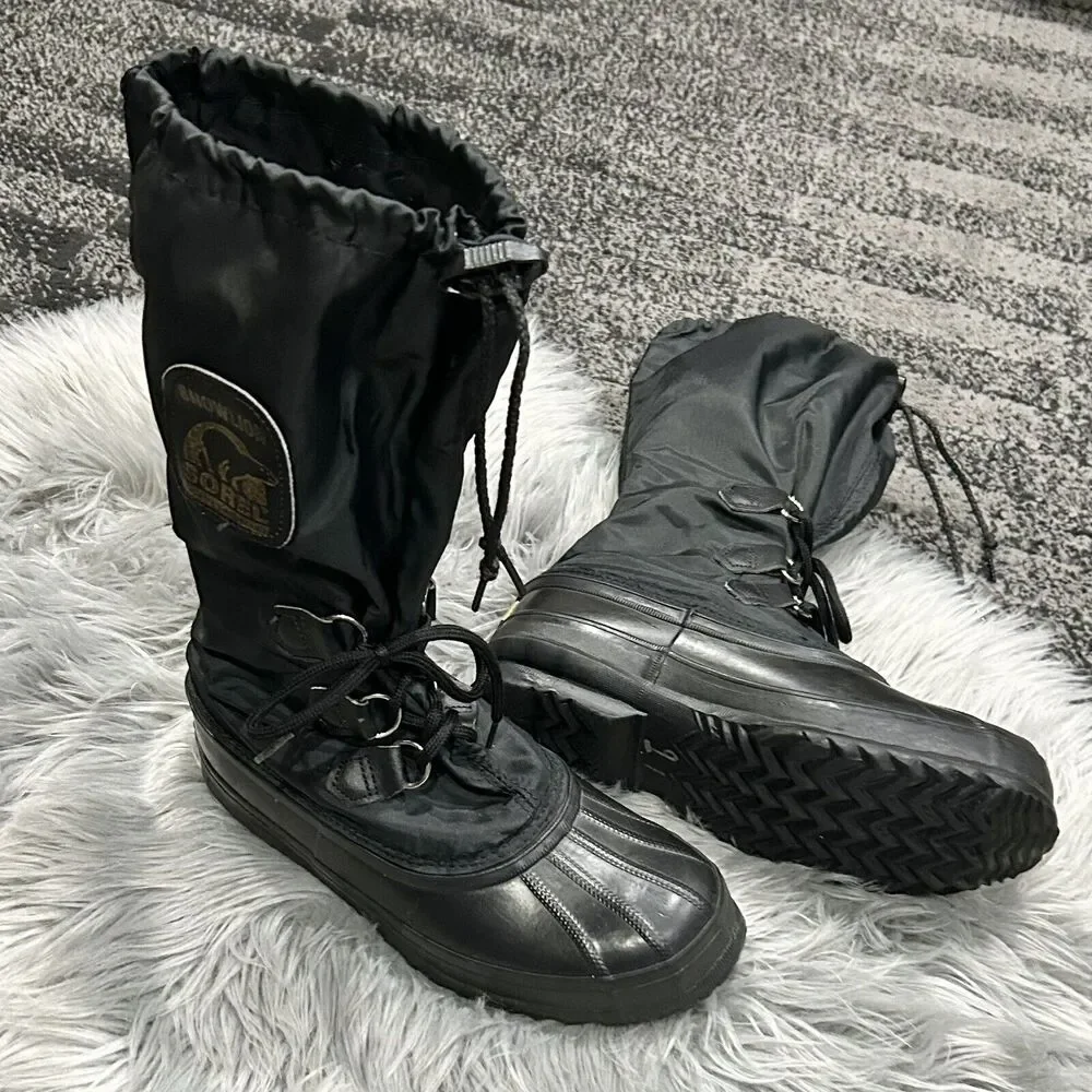 Sorel Kaufman Canada Winter Snowlion Boots Womens‎ Size 9 waterproof (No Liner)